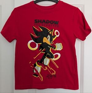 Sonic the Hedgehog "Shadow" Red Boys T-Shirt Size 6-7 Years